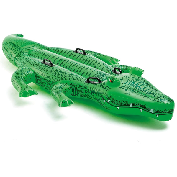 Надувной матрас-плот "Гигантский крокодил", 198x109x25 см, 3+ - INTEX