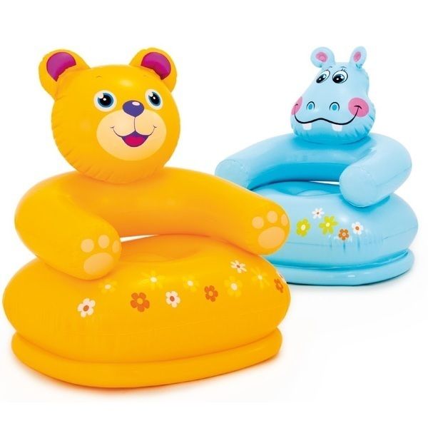 INTEX Scaunel gonflabil HAPPY ANIMAL 65x64x79cm, 2 modele, 3-8 ani INTEX Scaunel gonflabil HAPPY ANIMAL 65x64x79cm, 2 modele, 3-8 ani