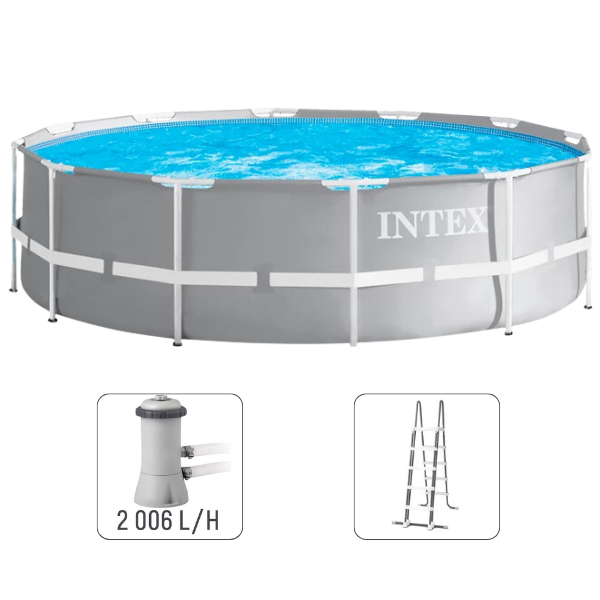 INTEX Бассейн PRISM FRAME PREMIUM 366х99 см, 8592Л, металлический каркас