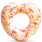INTEX Надувной круг “Пончик – сердце”, 94x89x25 см, до 80 кг, 9+
