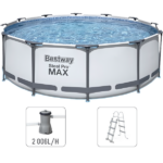 Bestway Бассейн Steel Pro Max 366x100cm, 9150Л, метал каркас и лестница