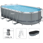 Bestway Бассейн Power Steel Oval 427x250x100cm, 7250Л, метал каркас — изображение 16