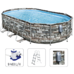 Bestway Бассейн Power Steel Oval 610х366х122 см, 20241Л, метал каркас