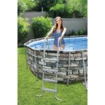Bestway Бассейн Power Steel Oval 610х366х122 см, 20241Л, метал каркас — изображение 20