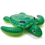INTEX Надувной матрас-плот “Маленькая черепаха” с ручками, 150х127 см, до 40 кг, 3+