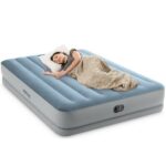 INTEX Надувной матрас “Velur MID-Rise Comfort” 152х203х36 см со встр. насосом USB 5V, до 272 кг — изображение 11