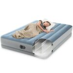 INTEX Надувной матрас “Velur MID-Rise Comfort” 152х203х36 см со встр. насосом USB 5V, до 272 кг — изображение 7