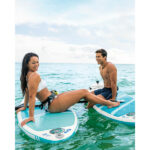 INTEX Доска для сап сёрфинга – SUP-доска "Aqua Quest 240" 244x76x13 см, насос, весло, сумка, 8+, до 90 кг — изображение 16