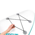 INTEX Доска для сап сёрфинга – SUP-доска "Aqua Quest 240" 244x76x13 см, насос, весло, сумка, 8+, до 90 кг — изображение 9