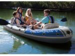INTEX Надувная лодка “Excursion 4” с веслами и насосом, 315x165x43 см, до 500 кг — изображение 2