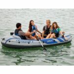 INTEX Надувная лодка “Excursion 4” с веслами и насосом, 315x165x43 см, до 500 кг — изображение 6