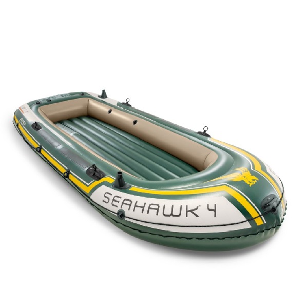 INTEX Надувная лодка “Seahawk 4” с веслами и насосом, 351x145x48 см, до 480 кг