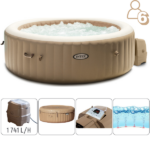 INTEX Jacuzzi SPA gonflabil “Bubble Massage” 216х71cm, 1098L, 6 persoane