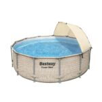 Bestway Piscina Power Steel 396x107cm, 11133L, carcas metal