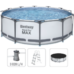 Bestway Piscina Steel Pro Max 457x122cm, 16015L, carcas metal