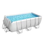 Bestway Piscina Power Steel 412x201x122cm, 8124L, carcas metal (pompa-filtru 3028L/h)