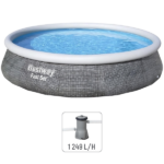 Bestway Piscină gonflabilă Fast Set cu pompă de filtrare 366х76 cm, 5377 L