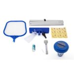 Bestway Set curatare piscina (plasă, dozator, termometru, tester, set reparatie, miner 172cm)
