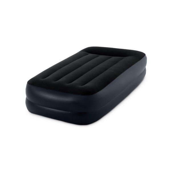 INTEX Saltea gonflabilă “Velur Pillow” 99х191х42cm cu tetieră și pompă încorporată 220V, până la 136 kg