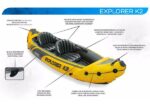 INTEX Caiac gonflabil “Explorer K2” cu vâsle și pompă, 312x91x51 cm, până la 180 kg - Image 7