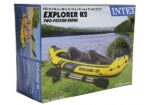 INTEX Caiac gonflabil “Explorer K2” cu vâsle și pompă, 312x91x51 cm, până la 180 kg - Image 4