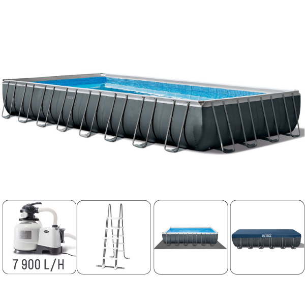 INTEX Piscină ULTRA XTR FRAME 732х366х132см, 31805L, cadru metalic INTEX Piscină ULTRA XTR FRAME 732х366х132см, 31805L, cadru metalic - imagine 1
