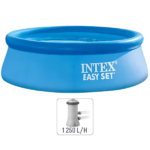 INTEX Piscina EASY SET 244×61cm, 1942L cu pompă de filtrare