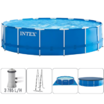 INTEX Piscină METAL FRAME 457х122 cm, 16805 L, cadru metalic cu pompă de filtrare