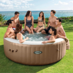 INTEX Надувной СПА джакузи “Sahara Tan Round Bubble Spa” 236х71см, 1339Л, 8-и местный — изображение 2
