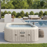 INTEX Надувной СПА джакузи “Chevron Deluxe Square Bubble” 173х71см, 795Л, 4-х местный — изображение 6