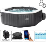 INTEX Jacuzzi SPA gonflabil “Jet & Bubble Deluxe" 218x71cm, 1098L, 6 persoane
