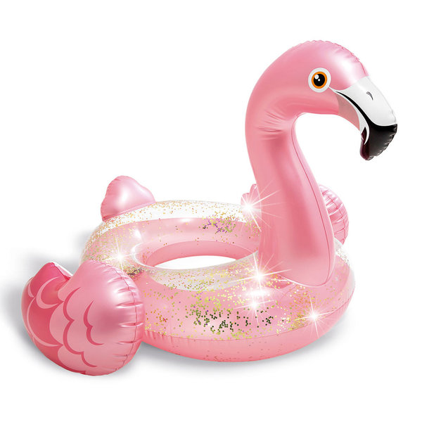 INTEX Cerc gonflabil FLAMINGO Glitter 99x89x71cm, 9+ INTEX Cerc gonflabil FLAMINGO Glitter 99x89x71cm, 9+ - imagine 1