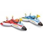 INTEX Plută-saltea gonflabilă “Avion cu pistol de apă” cu mâner, 117х117 cm, până la 40 kg, 3+, 2 culori