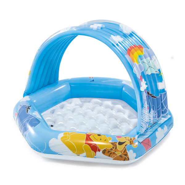INTEX Piscină gonflabilă pentru copii cu baldachin “Winnie Pooh” 109x102x71 cm, 41 L, 1-3 ani INTEX Piscină gonflabilă pentru copii cu baldachin “Winnie Pooh” 109x102x71 cm, 41 L, 1-3 ani - imagine 1