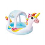 INTEX Piscină gonflabilă pentru copii cu baldachin "Unicorn" 254x132x109 cm, 130 L, 2+