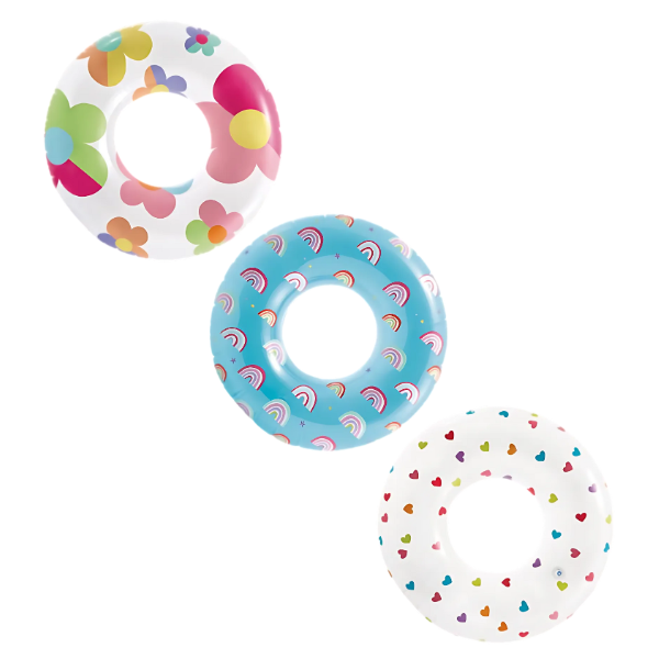 INTEX Cerc gonflabil “Floare” D 81 cm, până la 40 kg, 8+, 3 modele