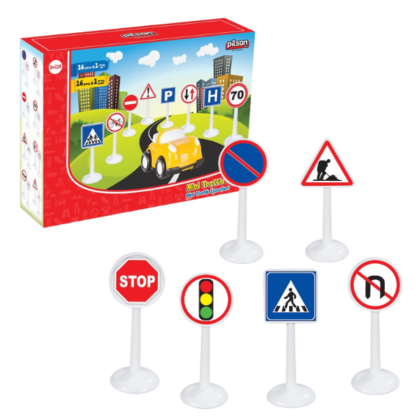 Set de joc "Indicatoare rutiere mini"