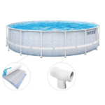 INTEX, CHEVRON PRISM FRAME PREMIUM POOL, 488 x 122 см, 19156Л, металлический каркас — изображение 6