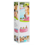 INTEX Piscină Pink Metal Frame 244х76сm, 2843L, cadru metalic - imagine 5