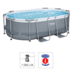 Bestway Бассейн Power Steel Oval 305x200x84cm, 3668Л, метал каркас