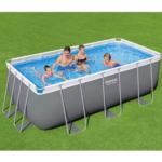 Bestway Piscină Power Steel 412x201x122cm, 8124L, carcas metal - imagine 2