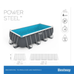 Bestway Бассейн Power Steel 549x274x122cm, 14812Л, метал каркас (картриджный фильтр насос) — изображение 11