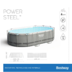 Bestway Бассейн Power Steel Oval 427x250x100cm, 7250Л, метал каркас — изображение 10
