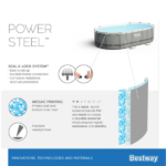 Bestway Бассейн Power Steel Oval 427x250x100cm, 7250Л, метал каркас — изображение 11