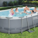 Bestway Бассейн Power Steel Oval 427x250x100cm, 7250Л, метал каркас — изображение 13