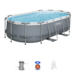 Bestway Бассейн Power Steel Oval 427x250x100cm, 7250Л, метал каркас — изображение 3