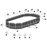 Bestway Бассейн Power Steel Oval 427x250x100cm, 7250Л, метал каркас — изображение 9