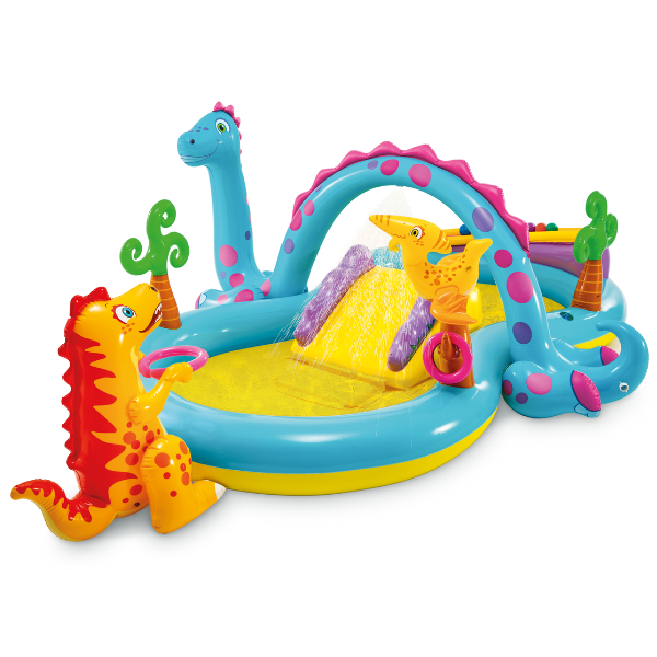 INTEX Надувной игровой центр “Динолэнд” 302x229x112 см, 290 л, до 81 кг, 2+