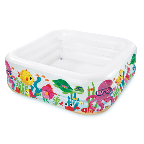 INTEX Piscina gonflabilă "Acvariul marin", 159 x 159 x 50 cm, 340l, 3+