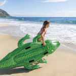 INTEX Plută-saltea gonflabilă "Crocodil gigant" cu mânere, 203x114x25  cm, până la 80 kg, 3+ - imagine 9